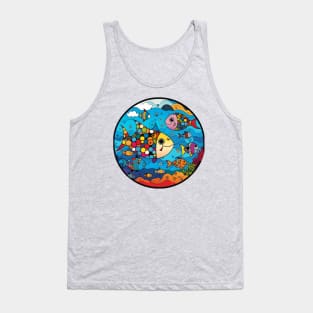 World Oceans Day Art: Save the Sea Tank Top